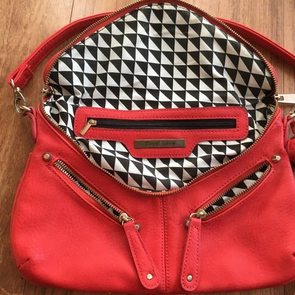 Coral pink cross-body bag - Picture 3 of 6